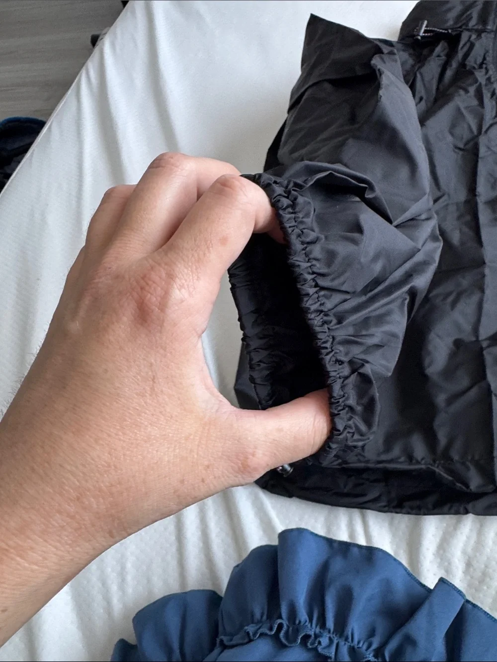 The North Face Black jacket - Drawstring Carry bag